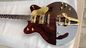 Custom made hot semi-hollow jazz electric guitar gold hardware Wine Brown supplier