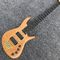 Solid Flame Maple Top 5 Strings Bass Guitar Ebony Fingerboard Custom Gold Hardware Ash Wood Electric Bass supplier