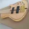 Custom Burst Maple Top 6 Strings Bass Guitar Neck Through Body Ebony Fingerboard Active Pickups Electric Bass supplier