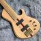 Custom Neck Throu Body Flamed Maple Top Ash Wood 6 Strings Guitar Bass with 940mm Scale Lengthen supplier