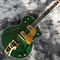 Custom Semi Hollow Body Jazz Electric Guitar With Bigsby Tremolo in Green Color supplier