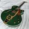 Custom Gret Electric Guitar in Green Color Semi Hollow Body Jazz Electric Guitar With Bigsby Tremolo and High Grade Tune supplier