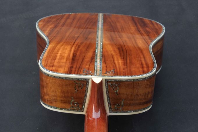 Handmade Deluxe Solid Koa Wood Acoustic Guitar Acoustic Guitarra