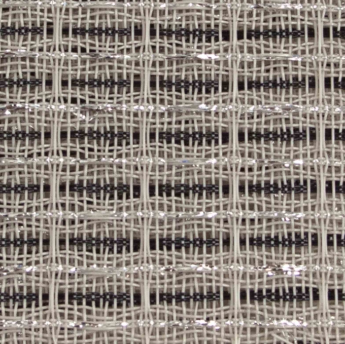 Cabinet Grill Cloth Black/White with Silver Accent, 63" Width grill cloth fabric DIY repair speaker