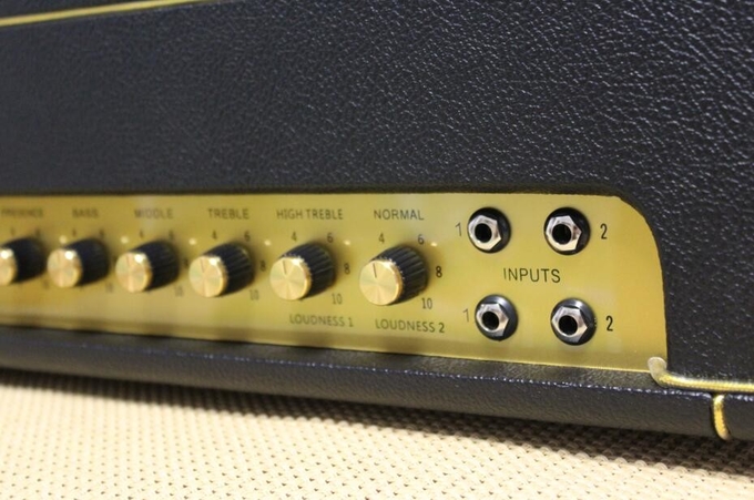Marshal Style Reissue Plexi59 Handwired Tube Guitar Amplifier 50W with Ruby Tubes Imported Components in Black (Plexi59)
