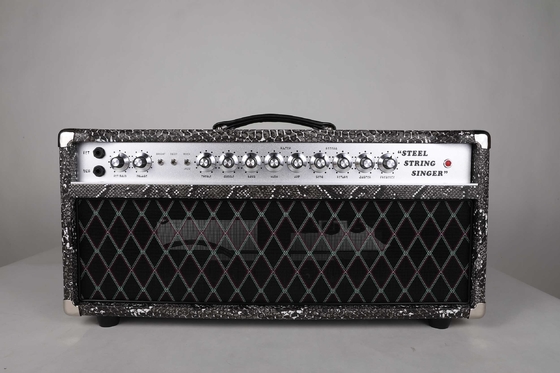 China Custom SSS Steel String Singer Tone Deluxe Handwired Guitar Amp Head 100W with Imported Snake Tolex Vox Grill Cloth supplier