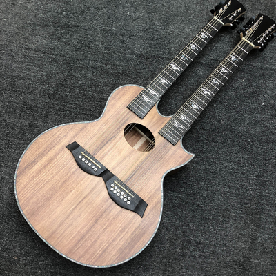 China Custom PS14dk style Ritchie Sambora model 6/12 strings double neck acoustic guitar supplier