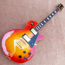 China Standard LP 1959 R9 electric guitar, Cherry burst color electric guitar with Gold hardware, free shipping supplier