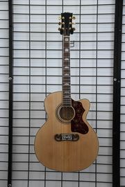 China Free shipping China handmade J2002 nature cut away electric acoustic guitar supplier