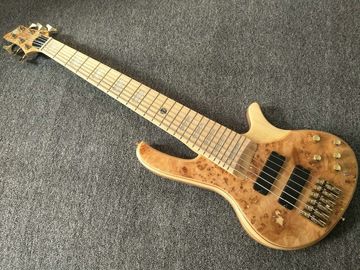 China 6 Strings Electric Bass Guitar Maple Body Active pickups Bass Guitar Music instruments supplier