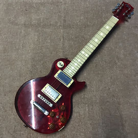 China High quality LED light acrylic electric guitar maple fingerboard, free shipping supplier