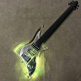 China High quality LED light acrylic electric guitar rosewood fingerboard, free shipping supplier
