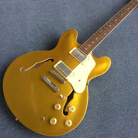 China Hollow body Jazz electric guitar, Golden Jazz Guitar, Rosewood Fingerboard supplier