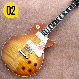 China NEW 1959 R9 les Tiger Flame paul electric guitar Standard LP 59 electric guitar supplier