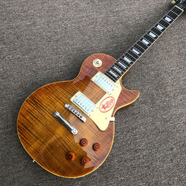 China Custom store 1959 R9 tiger flame LP electric guitar supplier