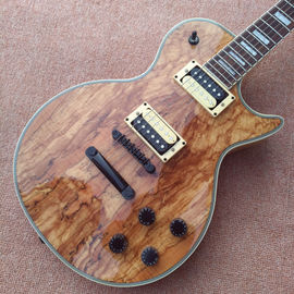 China Custom Shop Wooden Solid spalted tree wood Electric Guitar Top Musical instruments supplier