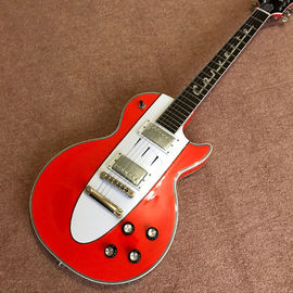 China Custom hot selling orange Lp electric guitar guitar musical instruments mahogany body neck supplier
