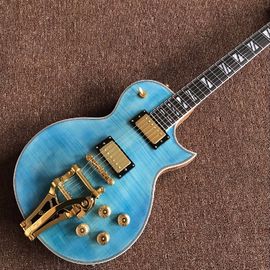 China Custom Shop blue top standard superme JAZZ LP Electric Guitar musical instruments supplier
