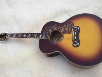 China 2018 tobacco sunburst GB200 acoustic guitar Tobacco GB G200 VS electric acoustic guitar Big Bridge Tobacco G200 supplier