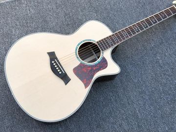 China Cutaway 814 Classical acoustic guitar / 2018 Factory custom Log color Solid spruce top Acoustic Guitar supplier