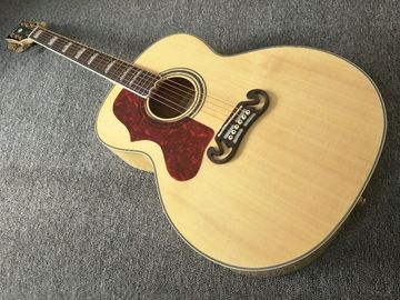 China Left hand Acoustic Guitar 43 inches SJ200 Maple Acoustic Guitar Back / Side Tiger Stripes supplier