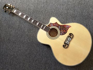 China Factory Chibson style customization J200 Acoustic Guitar Cutaway Acoustic Classic Guitar with Pickup and Hardcase supplier