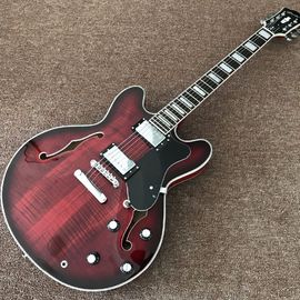 China Hollow body JAZZ electric guitar maple top Jazz guitar, double F hole supplier