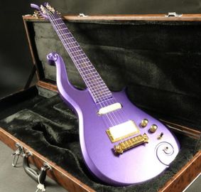 China Quality sh covered pickup purple prince set in neck painted fretbard prince Electric guitar Guitar supplier