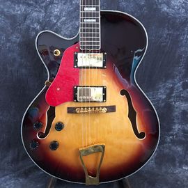 China Vintage Sunburst L5 Electric Jazz Guitars with gold Hardware supplier