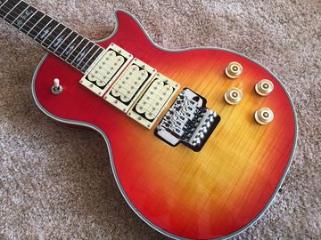 China LP custom guitar with Floyd rose bridge and 3 Humbacker Ace Frehley Budokan Signature LP Custom Electric Guitar lightnin supplier