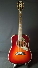China Custom Grand All Solid Spruce Top Flamed Maple Back Side 41&quot; Dove Flights Acoustic Guitar supplier