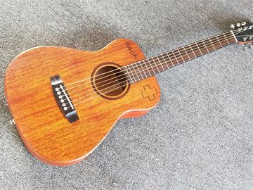 China 34&quot; traveling acoustic guitar,Factory Sapele-wood top and back Mini acoustic Guitar supplier