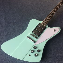 China High quality custom electric guitar, rosewood fingerboard, Light green electric guitar supplier