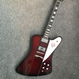 China Chibson firebird electric guitar dark red finish firebird guitar free shipping honeyburst firebird guitar supplier