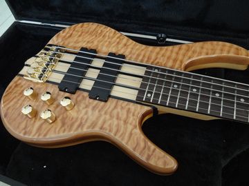 China 6 string bass guitar Smith custom bass Golden hardwares Wilkinson brodges original Active pickup 5 ply neck bolt on supplier