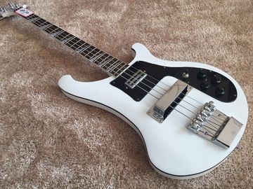 China 4 string bass guitar set in neckshark inlay on rosewood black ABS binding set in neck RIC 4003 bass guitar supplier