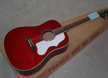 China Red Chibson H-Bird acoustic guitar GB H-Bird electric acoustic guitar Chinese made custom acoustic guitar supplier