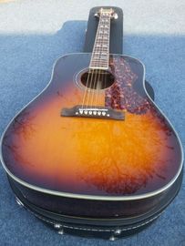 China Sunburst Chibson G45 acoustic guitar classic twin rhombic inlays rosewood body G45 electric acoustic guitar supplier