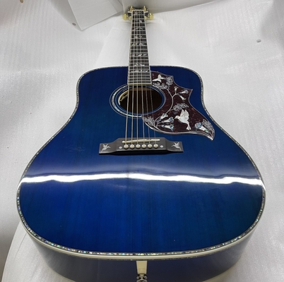 China Custom GB-Viper Blue Dove Acoustic Guitar 41 Inches D Body Abalone Inlay Binding supplier