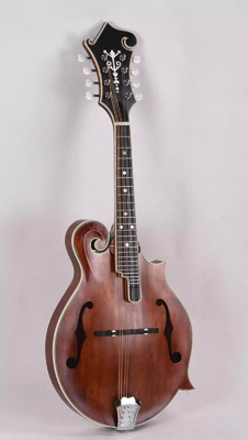 China Custom Grand Handcarved Solid Spruce Top 8 Strings F Style Mandolin, Accept Mandolin OEM supplier