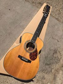 China Ebony Fretboard OM body Signature Acoustic Electric Guitar (OM-G) supplier