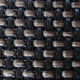 China Cabinet Grill Cloth Brown/Black Basket Weave, 59&quot; Width grill cloth fabric DIY repair speaker supplier
