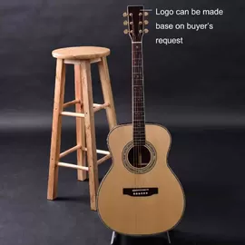 China OEM custom guitar, OM28 size Acoustic guitar, solid sitka spruce top, Indian rosewood back and side supplier