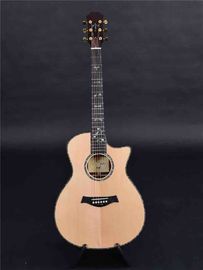 China Full solid wood Customized solid spruce top acoustic guitar solid rosewood back and side 916 guitar supplier