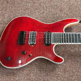 China Mayones guitar mayones regius red 7 string electric guitar neck through guitar custom shop seymour duncan p supplier