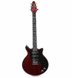 China Guild Brian May Red Guitar Black Pickguard 3 pickups wilkinson Tremolo Bridge 24 Frets custom Factory outlet supplier