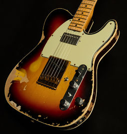 China Custom Shop handmade Limited Edition relic version Tele Electric Guitar,Sunburst make old tl guitar supplier