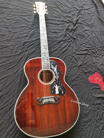 China Aaaa All Solid Koa Wood 43 Inch Custom Design Jumbo Body Acoustic Guitar supplier