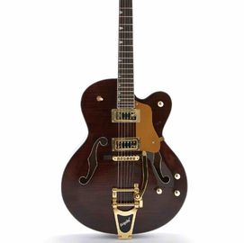 China New Full Hollow Body L5 Electric Guitar Flamed Maple Top Jazz Bigsby Bridge supplier