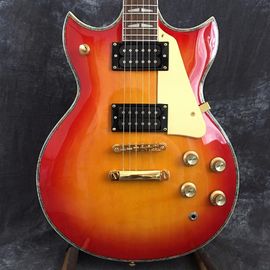 China Cherry Sunburst Finishing YMH SG Electric Guitar CS Cherry Sunburst SG Electric Guitar With Gold Hardware supplier